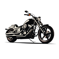 Obraz premium Professional Vector Illustration of Motorcycle Shadow - Versatile Usage in Designs