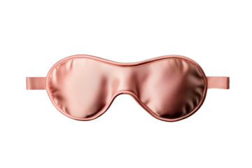 Pink eye mask with a strap isolated