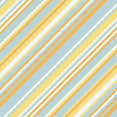 Obraz premium Vibrant diagonal stripes in pastel yellow, light blue, and white create a cheerful, seamless pattern.