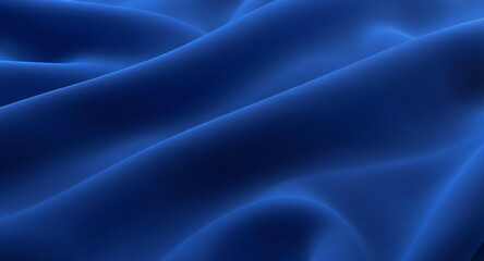 Obraz premium Abstract Deep Blue Wavy Pattern Background, Generative AI