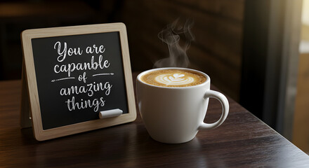 Coffee and Motivation: You are capable of amazing things.