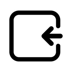 Left Arrow Line icon