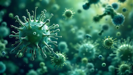 Microbial Growth and Antibiotic Sensitivity and copy space for text
