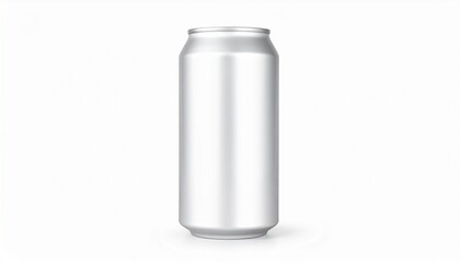 330ml clean aluminum beverage drink soda sleek can isolated on white background