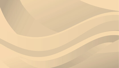 Abstract light orange smooth flowing wave lines background, Dynamic sound wave element design. - stock illustration