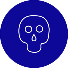 Dead  Blue Circle  Icon Design