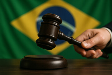 Brazil Justice System Courtroom Concept