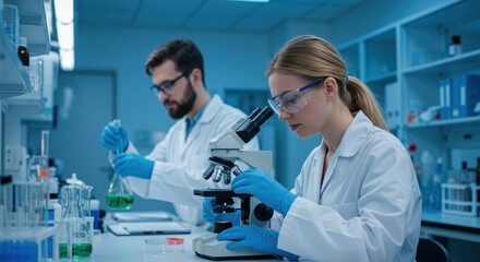 Fototapeta premium medical team in laboratory