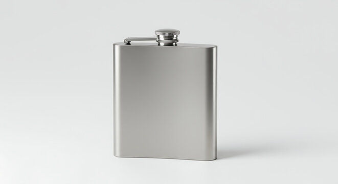 Slim matte flask bottle, excellent for corporate gifting and clean logo placement.