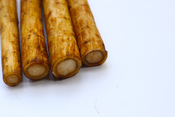 Fresh burdock roots or gobo roots