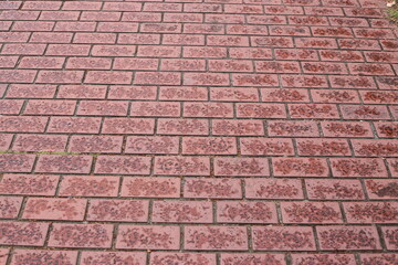 Pavement brickwork in Tokyo Japan