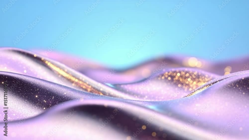 Aufkleber Abstract Wavy Texture: a captivating display of flowing abstract textures, with delicate waves and soft color gradients, inviting the imagination and offering a sense of peace and tranquility.