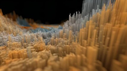 Abstract digital art, finance chart, stock market, statistics, data visualization, technical analysis, candlestick chart, line graph, trend lines, bar graph - Powered by Adobe