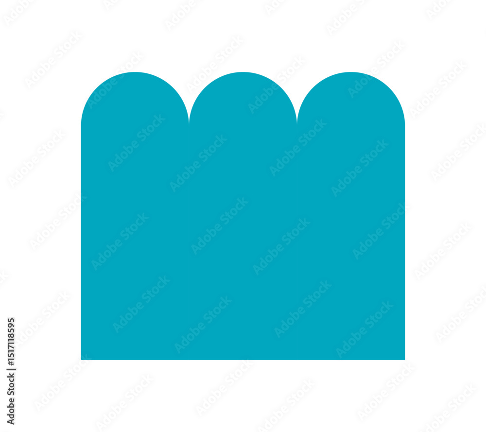 Canvas Prints brutalist abstract shape icon. modern minimal figure element. bold design, flat style, y2k aesthetic