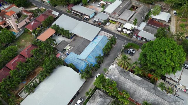 Fighterstreet in Phuket. Aufnahme eines Gams von oben.