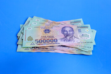 Five hundred thousand dong banknotes