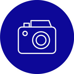 Photography Vector Blue Circle Icon Design