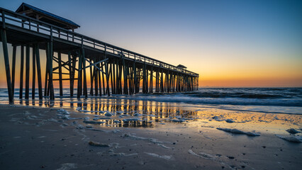 pier at sunset