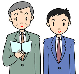 Obraz premium ビジネスのイラスト - OL・会社員・元気