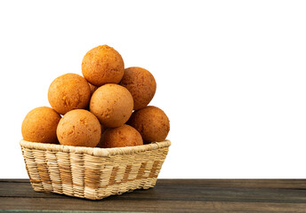 Fried cheese buñuelos - Typical Colombian cuisine