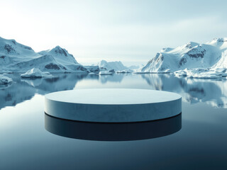 Arctic Product Podium on Water