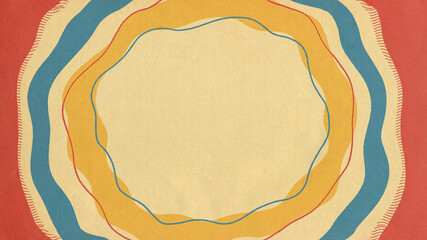 Abstract Illustration With Blank Space and Wavy Rays