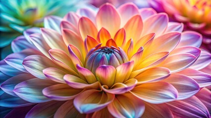 Fototapeta premium Delicate petals unfolding , colorful, close-up, colorful, close-up, garden fresh