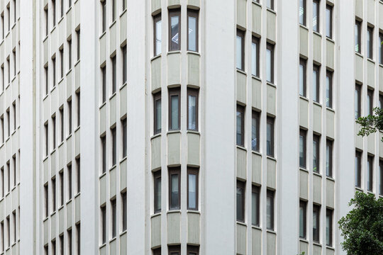 A modern building in a corner perspective in Sydney Australia
