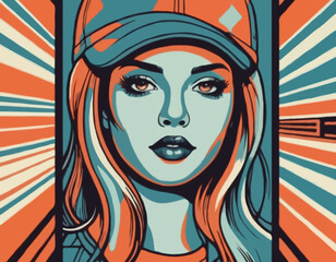 Retro Poster Aesthetic Graphic Design for T shirt Street Wear and Urban Style