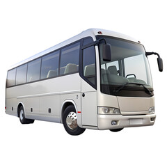 Sleek Modern Coach Bus Transportation Solution isolated on transparent baackground