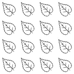 Fototapeta premium A seamless minimalist leaf pattern with simple lines. Perfect for backgrounds, textiles, packaging, and nature or environmental design projects.