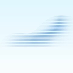 Minimalist Blue Striped Cloud Background. 
