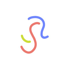 Naklejka premium fun colorful doodle