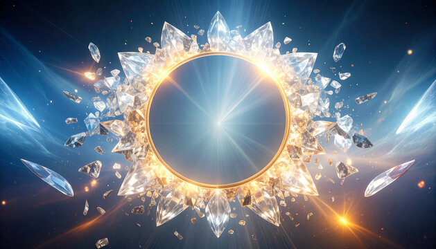 Tumbled raw diamonds  background. Generated Image