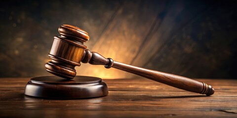 Judge's gavel on a wooden bench in a dimly lit courtroom, justicereform, legislature, justicereform,legislature,courtroom,wooden