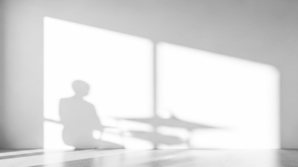 Shadow silhouette window light interior design architecture indoor monochrome abstract art
