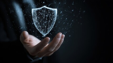 Digital Privacy Safe Hand Concept Protection Cyber Security Information Technology Solution Safety Shield Security Privacy Tech Security Technology