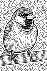 Animal Doodle Line Art Illustration