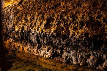 Cave of the Mounds Interior with Illuminated Formations