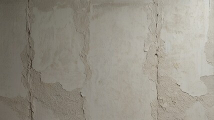 A wall with a lot of cracks and peeling paint