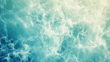 Naklejka premium Abstract turquoise and white water texture