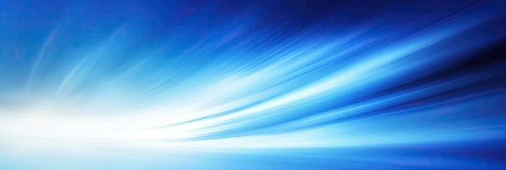 Abstract vibrant blue and white streaks