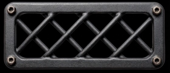 Textured metal mesh panel with diagonal pattern and rugged surface designed for industrial applications providing enhanced durability and strength in engineering environments