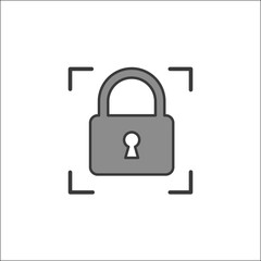 lock,gray,secure high resolution vector privacy icon for password protection file security social content and online marketing visuals locked access themes