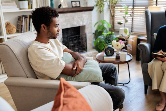 Teenager at therapy