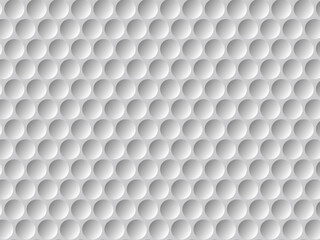 Golf ball texture background. Golf ball texture. White  background. Seamless round pattern. Vector illustration