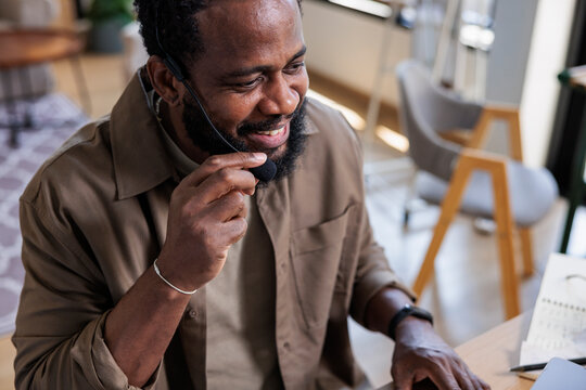 English teacher teaching online lesson