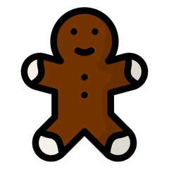 gingerbread man icon