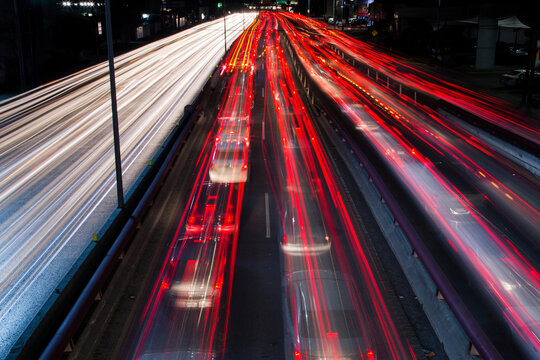 Streaks of Light Capture Urban Night Life Vibe in Monterrey