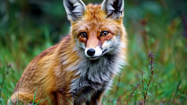 Closeup Red Fox 